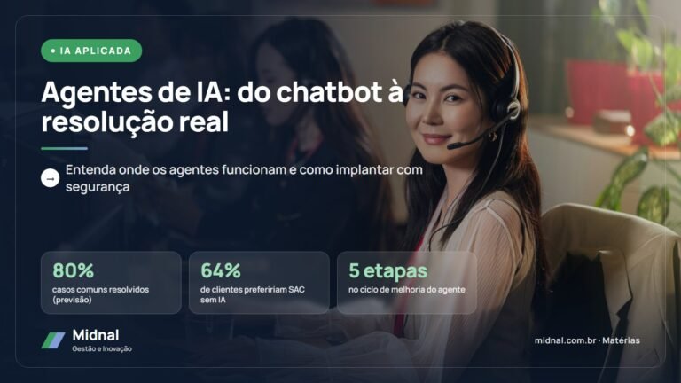 Agentes de IA no atendimento: do chatbot engessado à resolução real