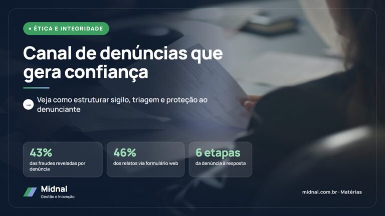 Canal de denúncias: como estruturar com sigilo, triagem e proteção