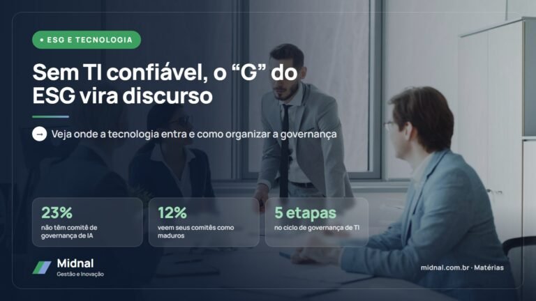 ESG e governança de TI: como a tecnologia sustenta o “G”