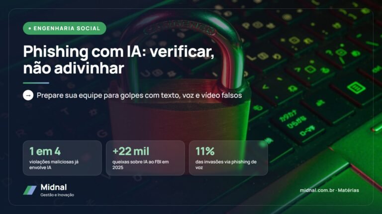 Phishing turbinado por IA: por que convence e como preparar as pessoas