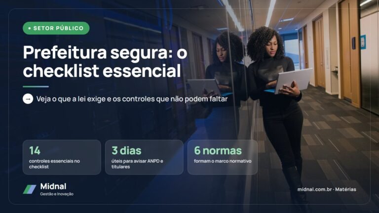 Segurança da informação no setor público: checklist para prefeituras