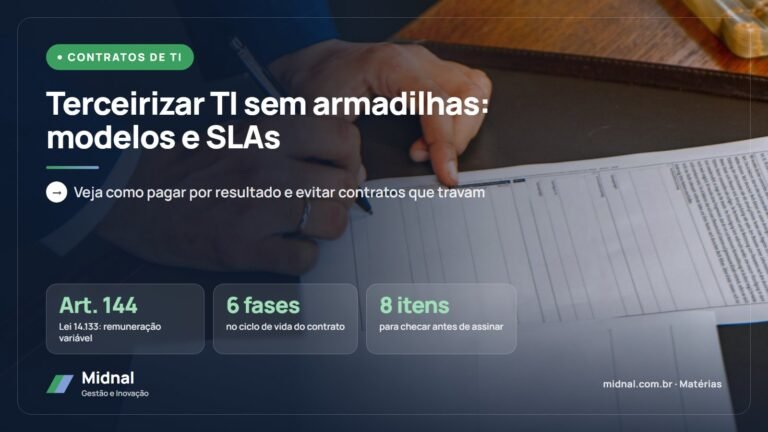 Terceirização de TI: modelos de contratação, SLAs e armadilhas a evitar